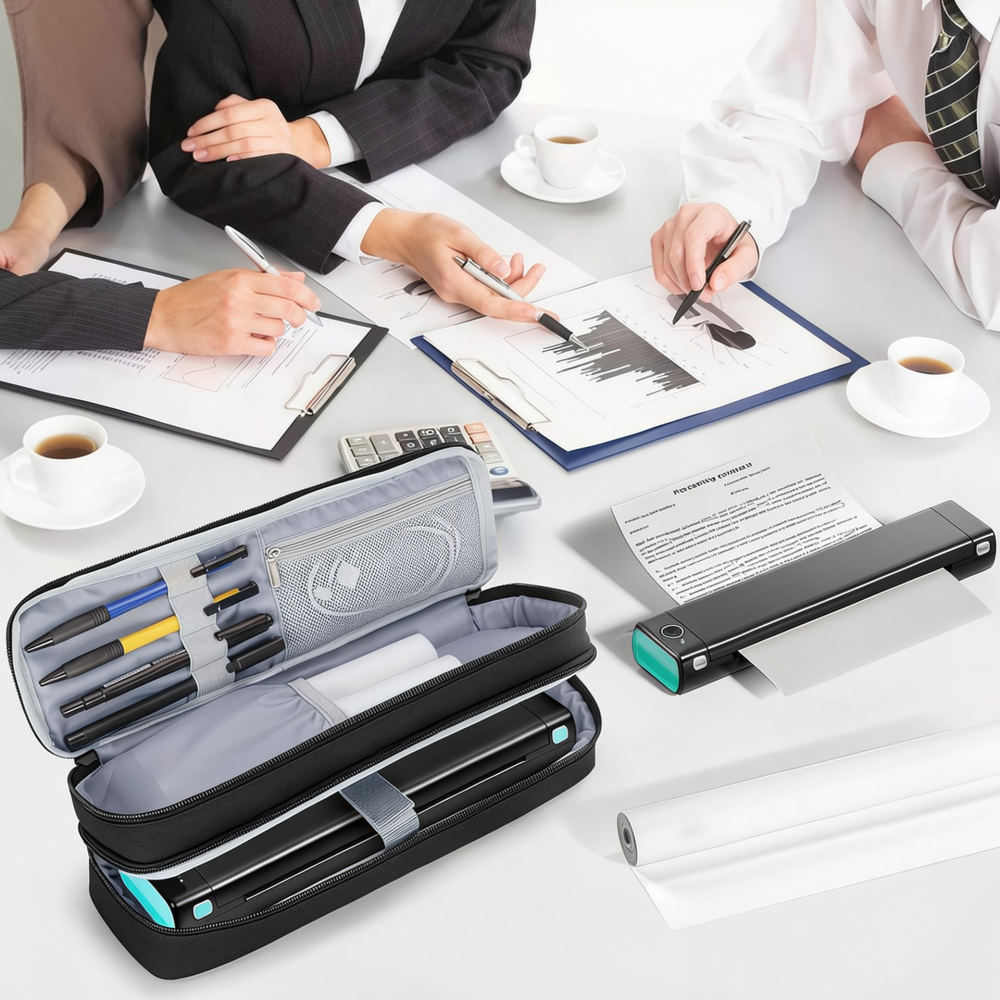 Tech Accessories Travel Organizer Pouch - 휴대용 스캐닝 펜 보관 케이스, FWIW