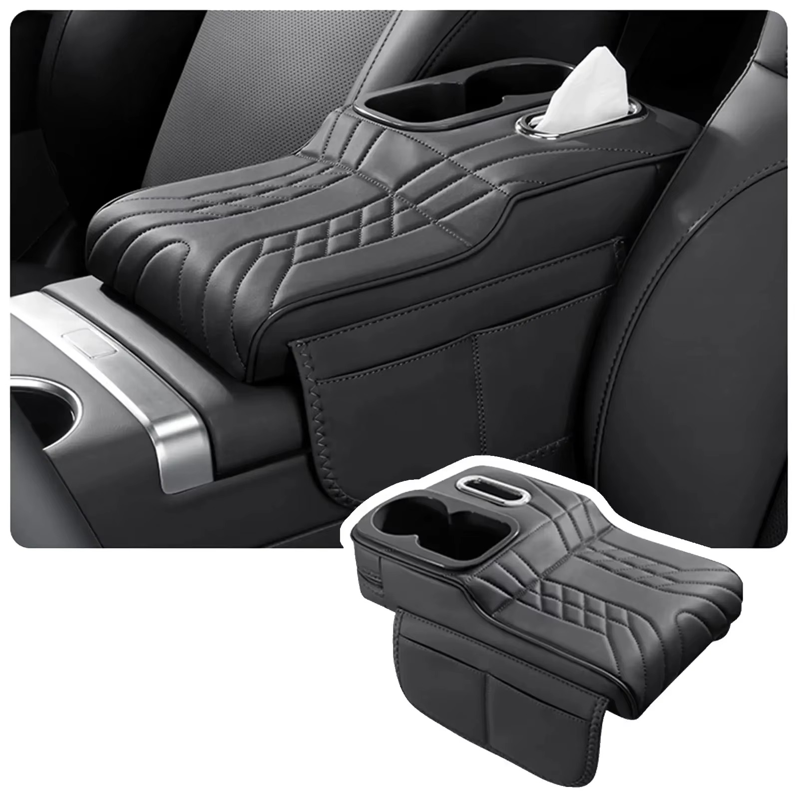 Tech Car Accessories - 차량용 팔걸이 박스 높이 조절 패드,