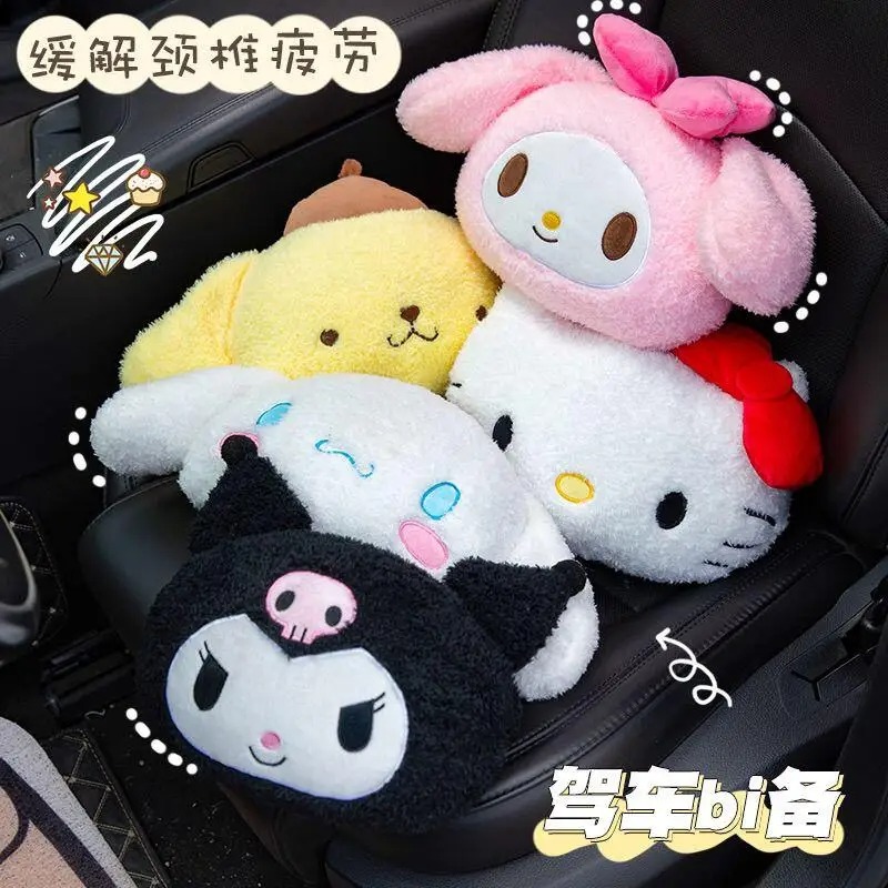 산리오 자동차 머리 받침대 목 베개 마이 멜로디 쿠로미 - Kawaii Tech Accessories 리뷰 및 가격