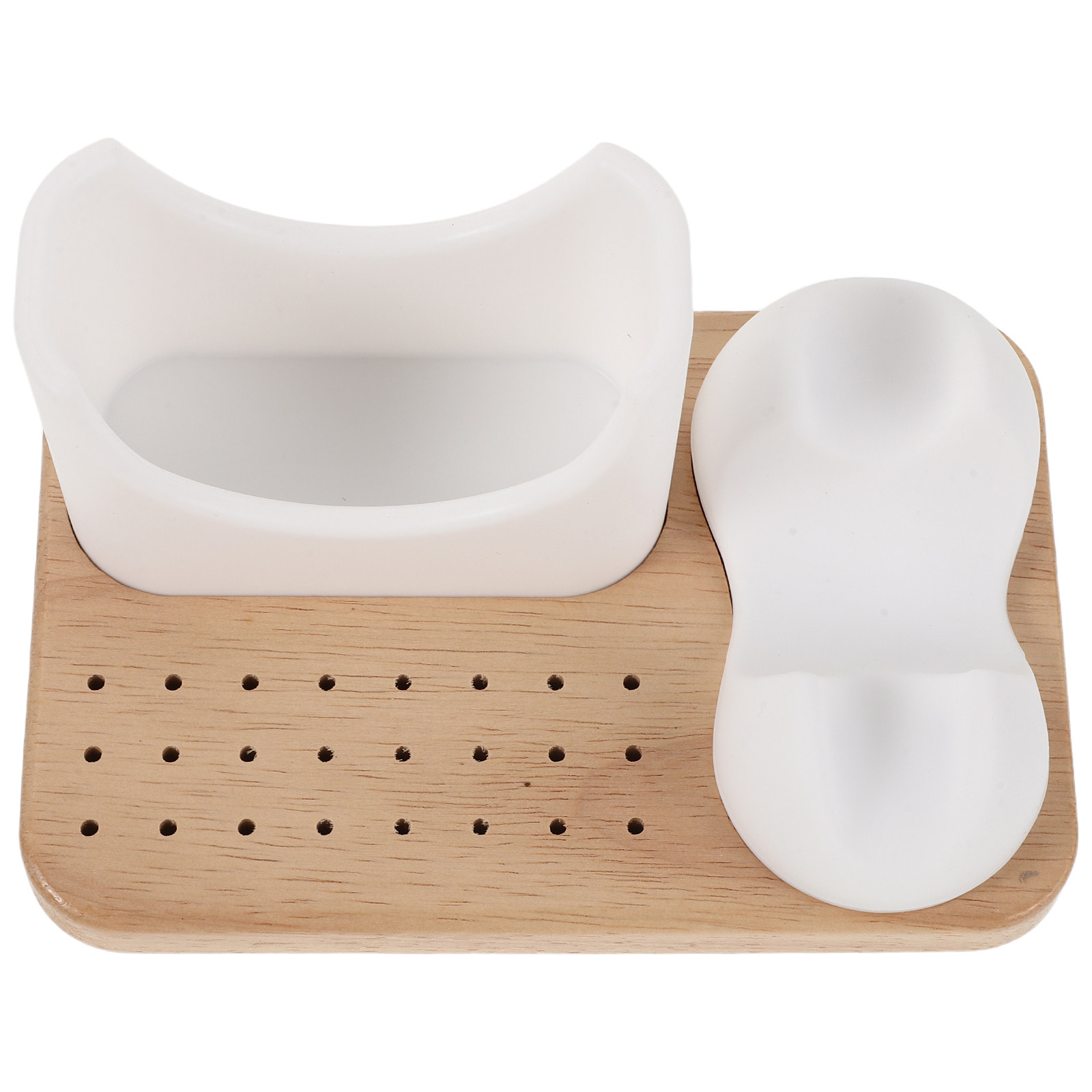 24개의 구획이 있는 실리콘 네일 드릴 홀더, 드릴 비 - Tech Accessories Storage 리뷰 및 가격