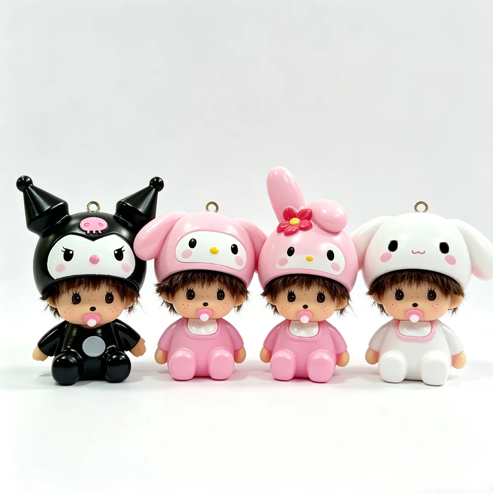 산리오 몬치치 키체인 6개 세트 귀여운 젖꼭지 인형 쿠 - Kawaii Tech Accessories 리뷰 및 가격