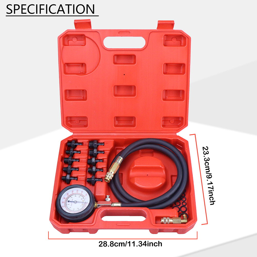 오일 압력 테스터 키트 0-140psi 엔진 진단 테스 - Tech Accessories Case 리뷰 및 가격